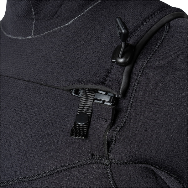 2025 Xcel Womens Comp + 5/4mm Hooded Chest Zip Wetsuit WN54CPH4 - Black